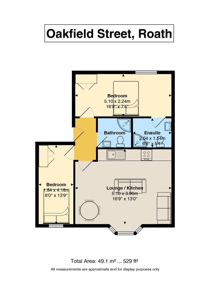 Floorplan for Oakfield Street, Roath